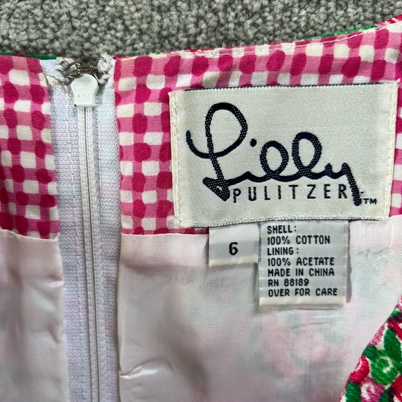 Lilly Pulitzer Pink/Green Floral Mini Skirt - Picture 5 of 6